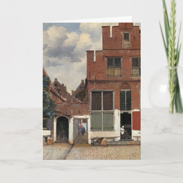 Johannes Vermeer - Little Street Card (Front)