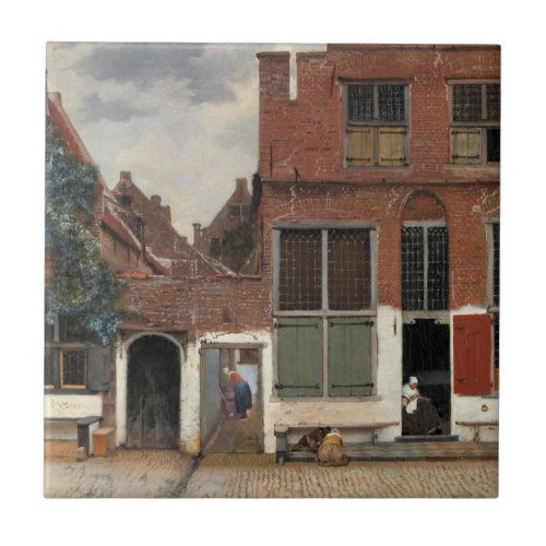 Johannes Vermeer _ Little Street Ceramic Tile