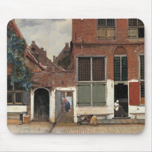 Johannes Vermeer _ Little Street Mouse Pad