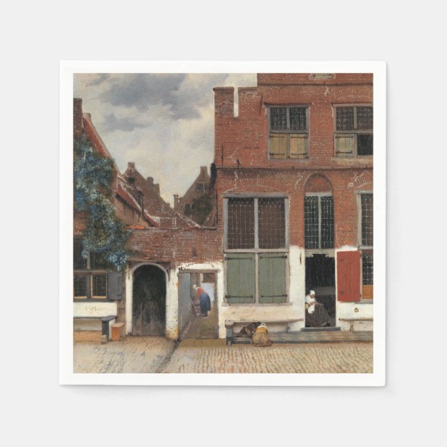 Johannes Vermeer - Little Street Napkins (Front)