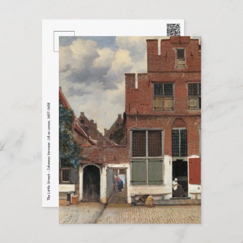 Johannes Vermeer _ Little Street Postcard