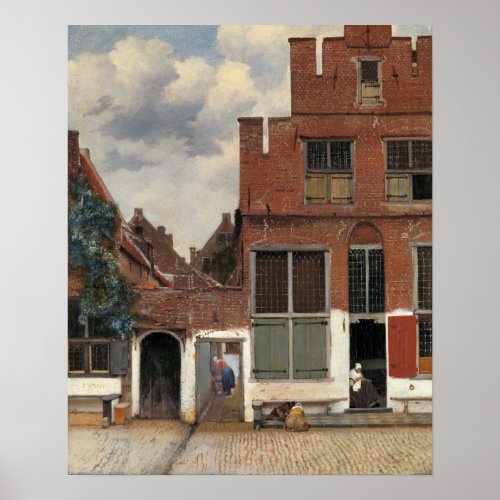 Johannes Vermeer _ Little Street Poster