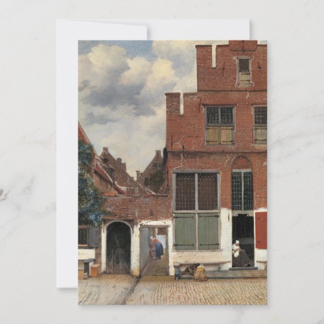 Johannes Vermeer - Little Street Thank You Card (Front)
