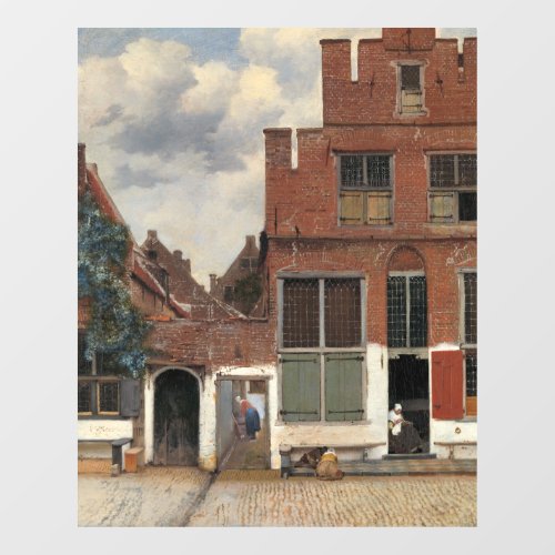 Johannes Vermeer _ Little Street Window Cling