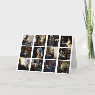 Johannes Vermeer - Masterpieces Grid Card