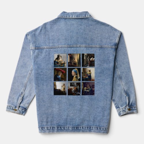 Johannes Vermeer _ Masterpieces Grid Denim Jacket
