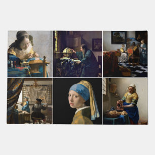 Johannes Vermeer - Masterpieces Grid Doormat