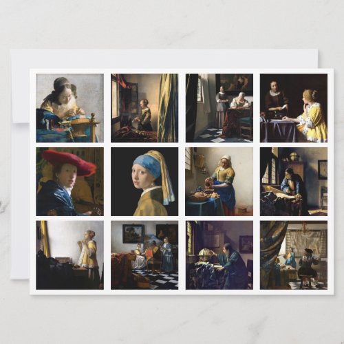 Johannes Vermeer _ Masterpieces Grid Invitation