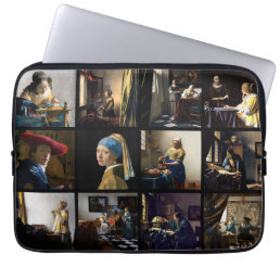 Johannes Vermeer - Masterpieces Grid Laptop Sleeve