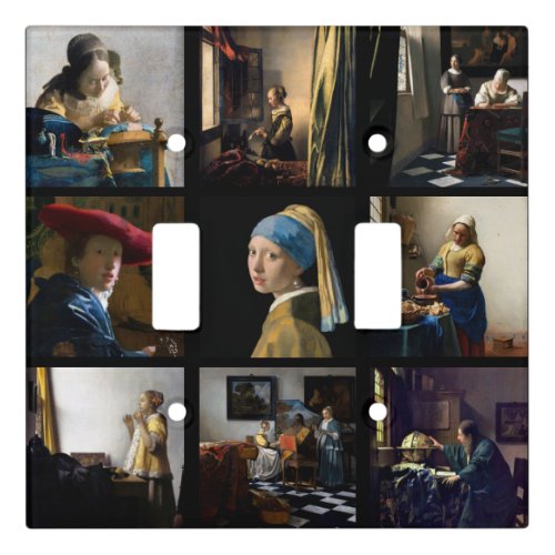 Johannes Vermeer _ Masterpieces Grid Light Switch Cover