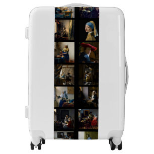 Johannes Vermeer - Masterpieces Grid Luggage