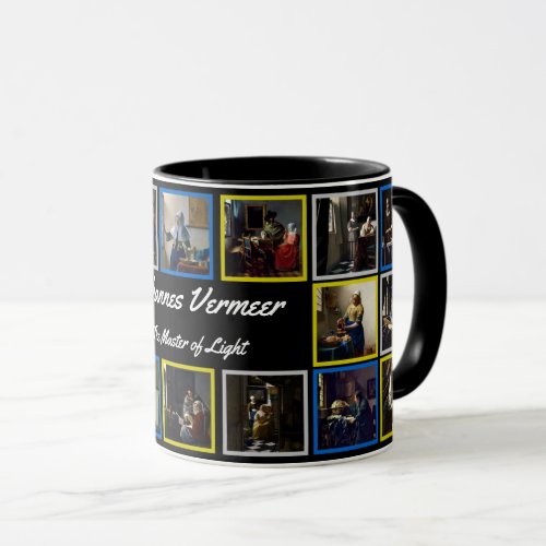 Johannes Vermeer _ Masterpieces Grid Mug