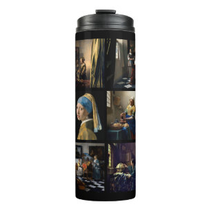 Johannes Vermeer - Masterpieces Grid Thermal Tumbler