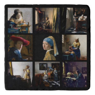 Johannes Vermeer - Masterpieces Grid Trivet
