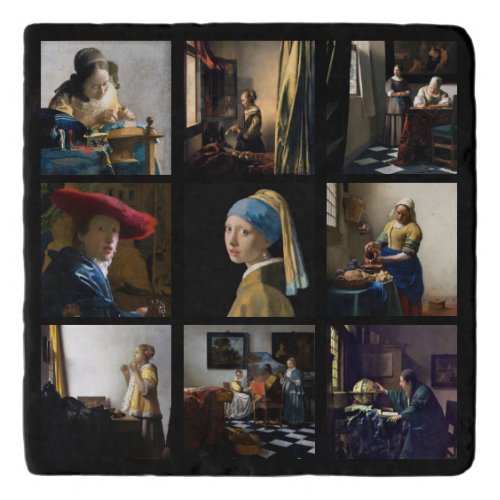 Johannes Vermeer _ Masterpieces Grid Trivet