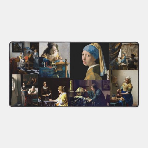 Johannes Vermeer _ Masterpieces Patchwork Desk Mat