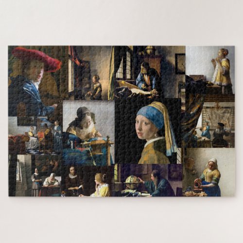 Johannes Vermeer _ Masterpieces Patchwork Jigsaw Puzzle
