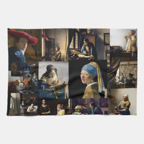 Johannes Vermeer _ Masterpieces Patchwork Kitchen Towel