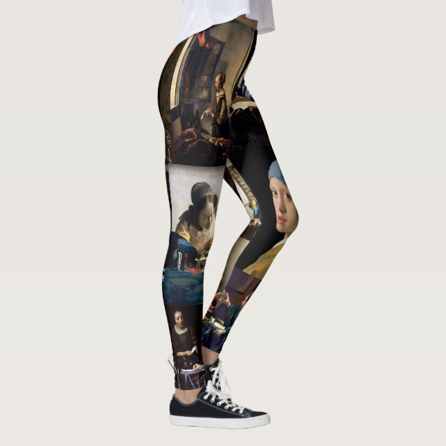 Johannes Vermeer - Masterpieces Patchwork Leggings (Right)