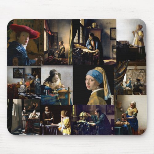 Johannes Vermeer _ Masterpieces Patchwork Mouse Pad