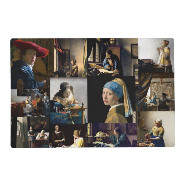 Johannes Vermeer - Masterpieces Patchwork Placemat (Front)