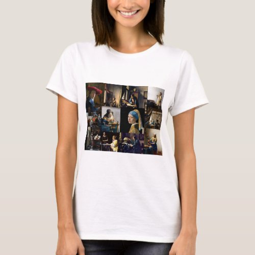 Johannes Vermeer _ Masterpieces Patchwork T_Shirt