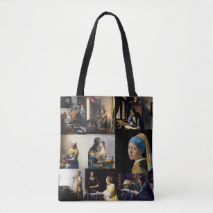 Johannes Vermeer - Masterpieces Patchwork Tote Bag