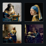Johannes Vermeer - Masterpieces Selection Coaster Set<br><div class="desc">Johannes Vermeer - Masterpieces Selection
 - Girl with a Pearl Earring - 1665
 - The Milkmaid - 1660
 - The Lacemaker - 1669-1671
-  The Astronomer</div>