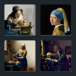 Johannes Vermeer - Masterpieces Selection Coaster Set<br><div class="desc">Johannes Vermeer - Masterpieces Selection
 - Girl with a Pearl Earring - 1665
 - The Milkmaid - 1660
 - The Lacemaker - 1669-1671
-  The Astronomer</div>