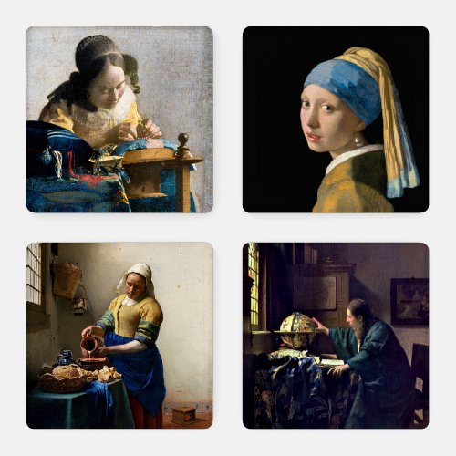 Johannes Vermeer _ Masterpieces Selection Coaster Set