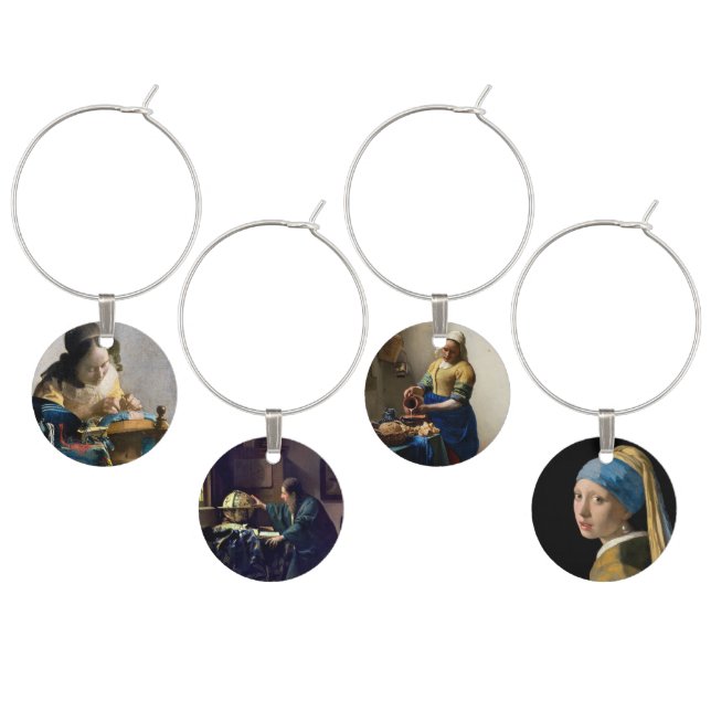 Johannes Vermeer - Masterpieces Selection Wine Charm (Staggered)