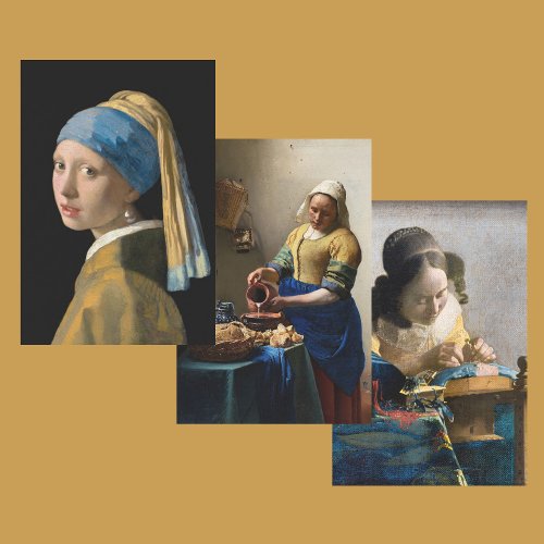 Johannes Vermeer _ Masterpieces Selection Wrapping Paper Sheets