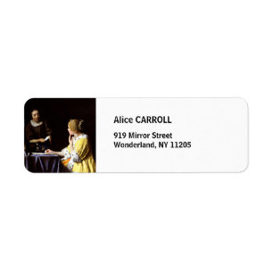 Johannes Vermeer - Mistress and Maid Label