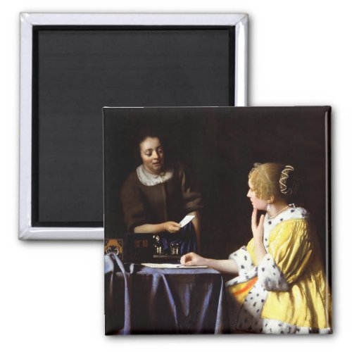 Johannes Vermeer _ Mistress and Maid Magnet