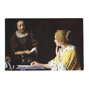 Johannes Vermeer - Mistress and Maid Placemat