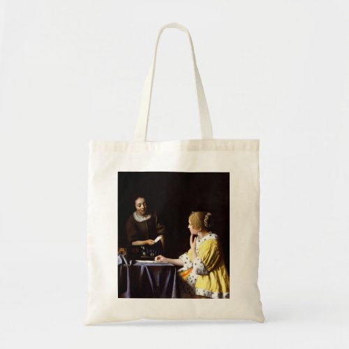 Johannes Vermeer _ Mistress and Maid Tote Bag