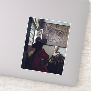 Johannes Vermeer, Officer And Laughing Girl Sticker