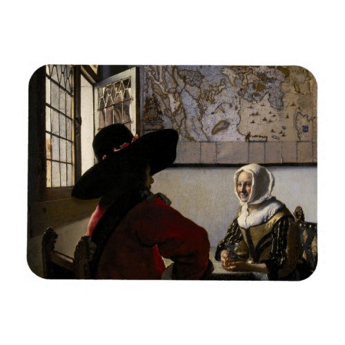 Johannes Vermeer _ Officer with a Laughing Girl Magnet