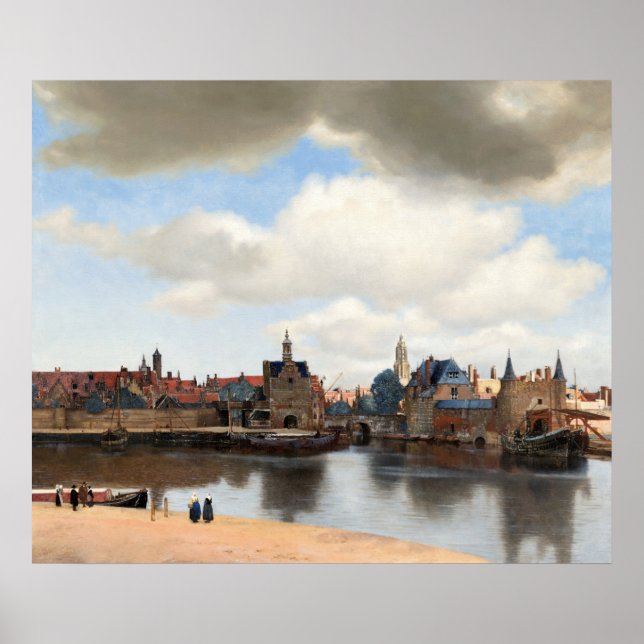 Johannes Vermeer’s View of Delft Poster (Front)