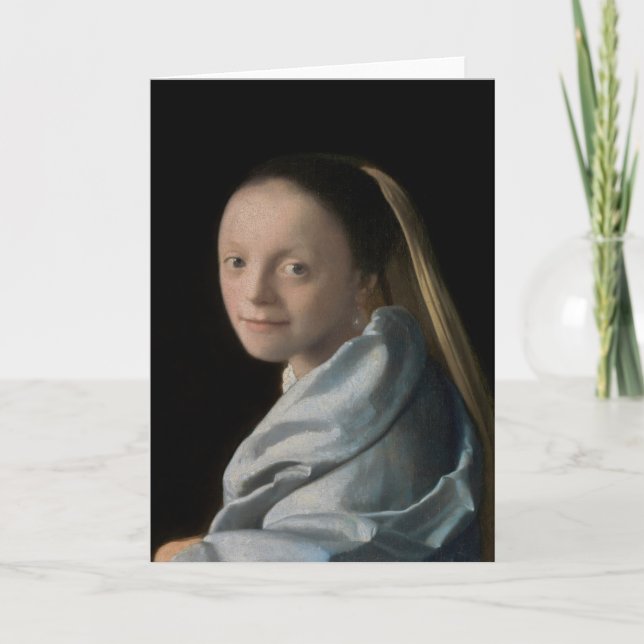 Johannes Vermeer - Study of a Young Woman Card (Front)