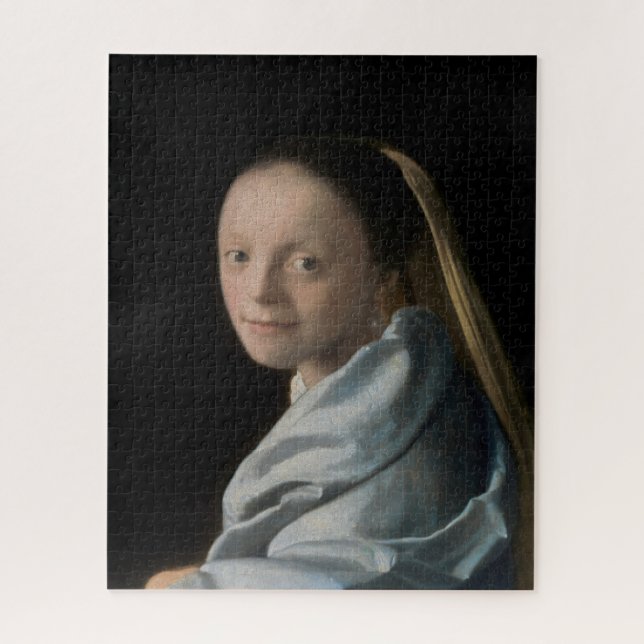 Johannes Vermeer - Study of a Young Woman Jigsaw Puzzle (Vertical)