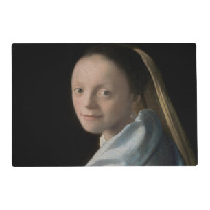Johannes Vermeer - Study of a Young Woman Placemat