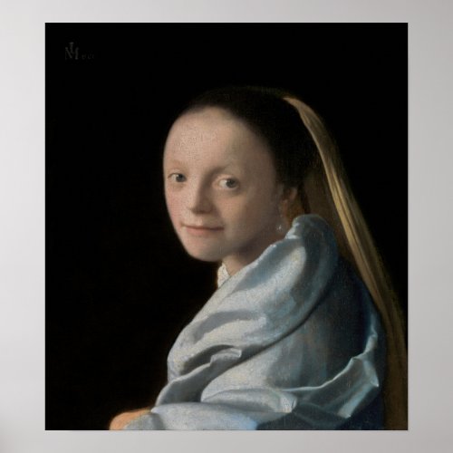 Johannes Vermeer _ Study of a Young Woman Poster