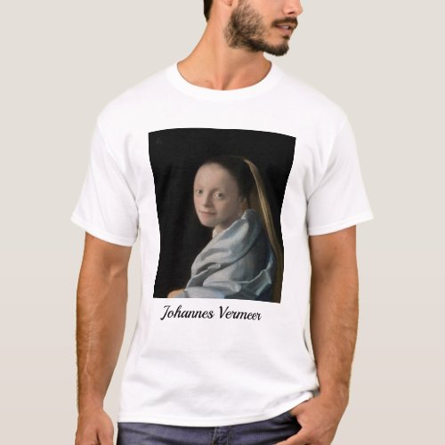 Johannes Vermeer _ Study of a Young Woman T_Shirt