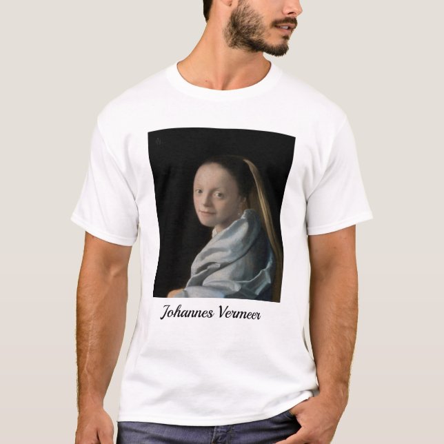 Johannes Vermeer - Study of a Young Woman T-Shirt (Front)