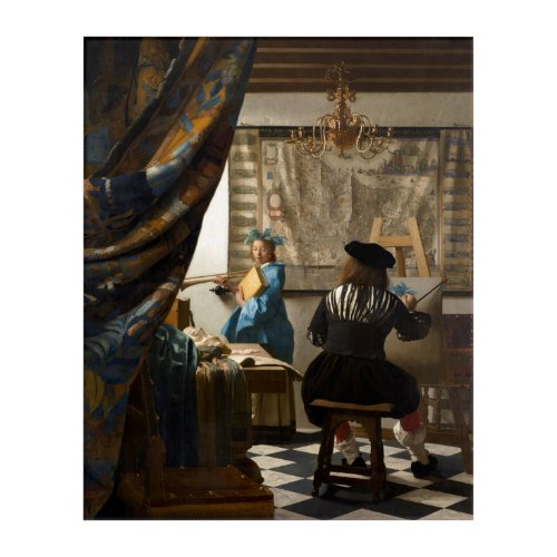 Johannes Vermeer _ The Allegory of Painting Acrylic Print
