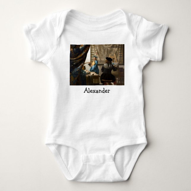 Johannes Vermeer - The Allegory of Painting Baby Bodysuit (Front)
