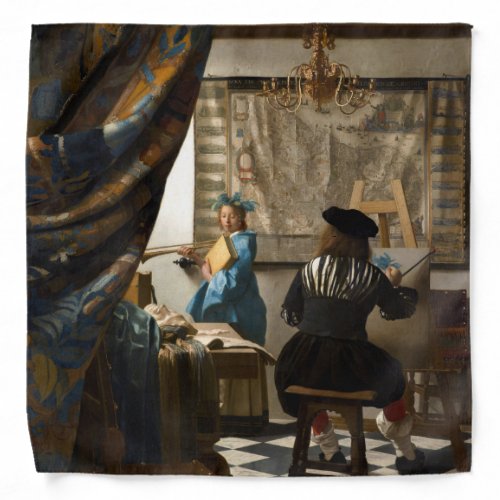 Johannes Vermeer _ The Allegory of Painting Bandana