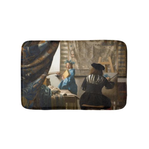 Johannes Vermeer _ The Allegory of Painting Bath Mat