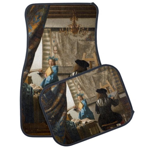 Johannes Vermeer _ The Allegory of Painting Car Floor Mat